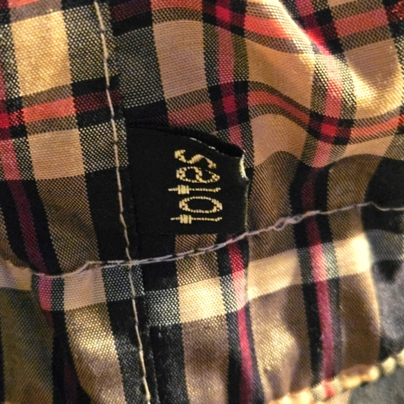 Totes Reversible Rain Bucket Hat Water Repellent Brown & Plaid - Picture 5 of 9